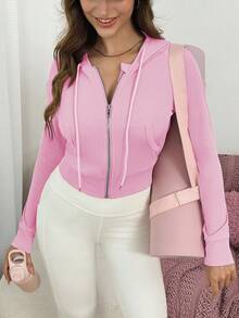 Sovereign Charm New Versatile Women's Fashion Running Outdoor Sports Jacket - Pink - View 1