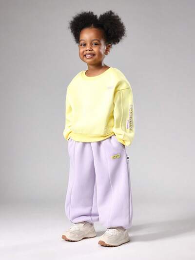 Oversized Drop Shoulder Sweatshirt With Elastic Joggers