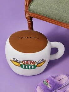 FRIENDS X SHEIN Central Perk 咖啡杯 3D 造型抱枕、剪裁和柔软礼品 - 彩色 - 查看 2