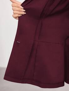 Modelyn Conjunto de top corto sin mangas con doble cinturilla y pantalones de pierna ancha para mujer. Traje de mujer, atuendo de negocios, traje de pantalón para mujer, conjunto de traje, conjunto de blazer para mujer