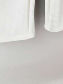 Franclia Quần ống đứng cạp chun dày dặn thời trang thu đông - trắng - Xem 4