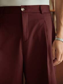 SWAVVY Herren lässige, weite, einfarbige, gewebte 3/4 Hose, Alltagskleidung - Mokka-Braun - Übersicht 6