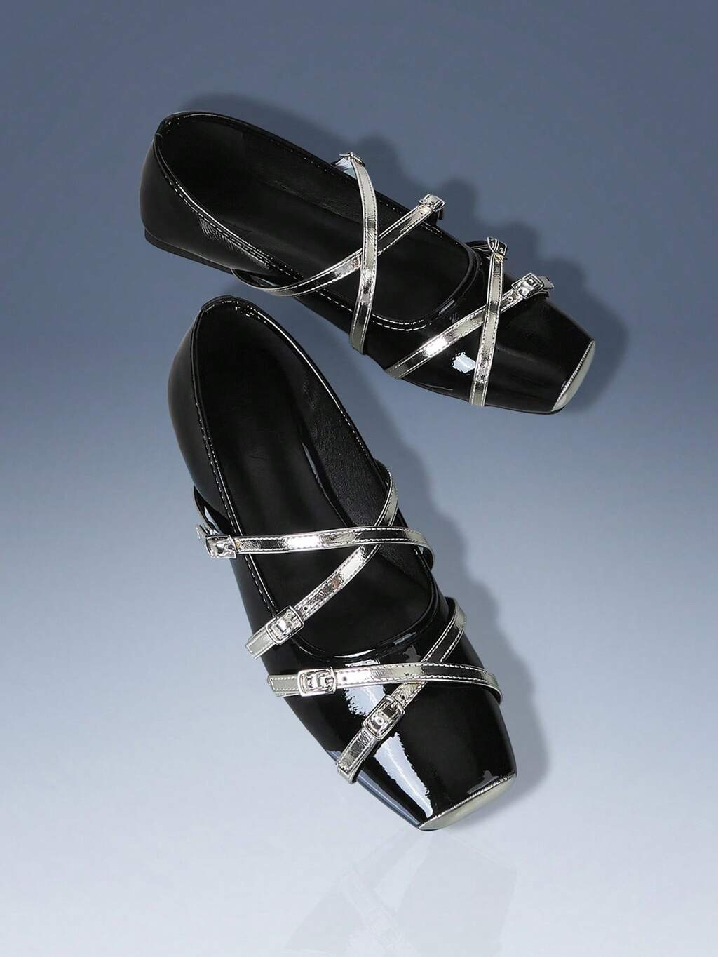 CUCCOO GRLICON Zapatos planos tipo slip-on con decoración de lazo negro, adecuados para volver al colegio, estilo motero, casual, primavera/verano, vacaciones, viajes, estilo años 2000