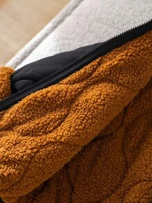 SHEIN 男女通用婴儿保暖连帽棉衣，适合秋冬季室内、户外、休闲、运动、玩耍、派对、拍照、节日、狂欢 - 彩色 - 查看 8