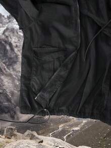 Áo khoác & áo khoác denim nữ Áo khoác denim dài tay có khóa kéo phía trước, dáng rộng, có mũ trùm đầu, áo khoác mùa hè nhẹ cho nữ, chống nắng, nhẹ, nhanh khô, trang phục đi bộ đường dài cho nữ, quần đi bộ đường dài cho nữ, quần ngoài trời cho nữ, trang phục cắm trại cho nữ - màu đen - Xem 11