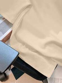 Manfinity Joysei Camiseta de manga corta de ajuste estándar para hombre en color caqui - Caqui - Ver 3