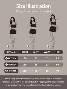 SHEIN PETITE 女士侧袋宽松休闲百搭牛仔裤 - 淺灰色 - 查看 5