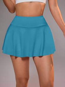 CourtClass Váy nữ có túi dành cho các môn thể thao cầu lông, tennis, yoga, thể dục, chạy bộ, marathon - Màu xanh lam - Xem 5