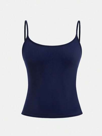 Girlism 3pcs/Set Casual Fitted Camisole Tank Top, Suitable For Spring, Summer, Autumn And Winter