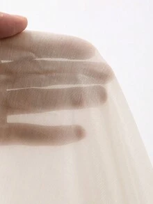 DAZY Áo kiểu nữ thanh lịch màu trơn, tay dài, xếp ly, ôm dáng, thích hợp cho mùa thu và kỳ nghỉ. - Màu vàng - Xem 3