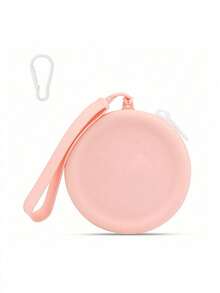 1pc Round Silicone Pet Training Bag, Dog Snack Storage Pouch Dog Outing Dog Stuff - Multicolor - View 19