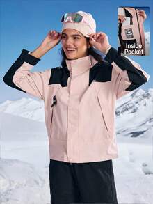 In My Nature Chaquetas de mujer con forro térmico, gruesas y cálidas - Rosa - Ver 1