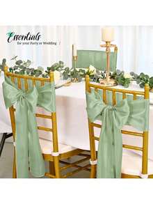 10 chiếc dây ruy băng satin trang trí ghế cưới, nơ buộc ghế, thích hợp cho tiệc cưới, tiệc chiêu đãi, trang trí nhà cửa, có thể dùng cho đồ thủ công Giáng sinh, váy khiêu vũ, túi vải organza, đồ thủ công tự làm, trang trí nhà cửa. - Nhiều màu - Xem 5