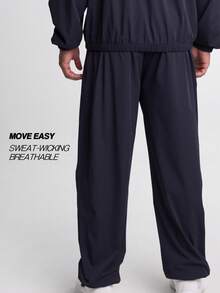 Quần jogger dáng rộng có dây rút eo cho nam - Màu xanh lam - Xem 2