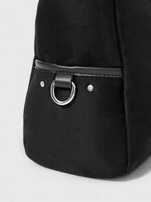 ROMWE Grunge Punk Ladies' Handbags - Black - View 6