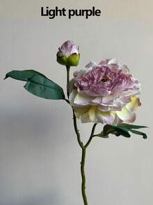 1pc Realistic New 2-Head Peony Vintage Style Home Living Room Decoration Fake Flower Arrangement, Valentine's Day, Gift