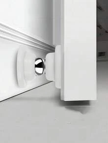 1/2 Peças Parador de Porta Magnético Forte, Parador de Porta Magnético para Parte Inferior da Porta, Parador de Porta Magnético, Fita Adesiva Dupla Face, Parador de Porta Decorativo Preto Fosco, Feito de Silicone para Redução de Ruído, Fácil Instalação Sem Furar - Multicolorido - Visão 5