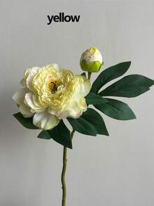 1pc Realistic New 2-Head Peony Vintage Style Home Living Room Decoration Fake Flower Arrangement, Valentine's Day, Gift