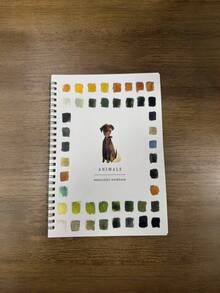 SHEIN 1 本水彩书、水彩书、水彩专用涂色书、用于艺术创作、水彩画、课堂绘画、休闲放松、母亲节、妈妈的礼物、返校、学校用品 - 均碼 - 查看 11