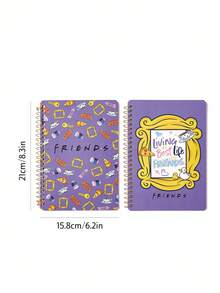 FRIENDS X SHEIN Sổ tay in toàn diện, Đồ dùng học tập, Quà tặng - Nhiều màu - Xem 5