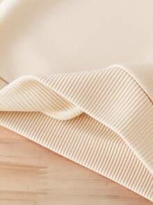 2pcs Baby Boy Outfit, Bear & Letter Print Hooded Fleece Sweatshirt And Fleece Sweatpants Set, Suitable For Outings In Autumn/Winter