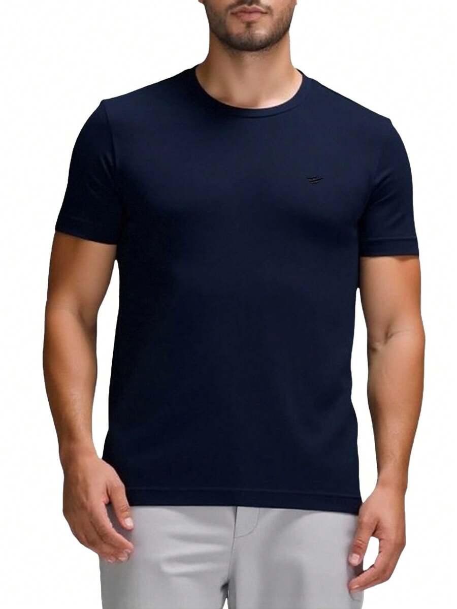 Emporio Armani Men's T-shirts Navy Blue - marineblau - Übersicht 1