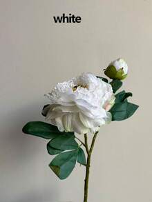 1pc Realistic New 2-Head Peony Vintage Style Home Living Room Decoration Fake Flower Arrangement, Valentine's Day, Gift