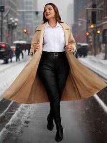 SHEIN Clasi Plus Size Casual Double-Breasted Trench Coat, Plush Lining, Autumn/Winter,Camel,Comfortable And Warm From The Cold,Comfortable And Warm From The Cold,2025 New,Plus Size Women Long Sleeve Pockets Casual Coat,Fall Women Clothes, Winter Clothes For Women,Vintage,Going Out Outfits,Fall Outfits,Trench Coat,Winter For Women,Fall Clothes Plus Size, Office Outfits For Women,Fall Outfits For Women,Classy Outfits For Women,Women's Fall Clothes,Office,Halloween,Halloween Costumes,Halloween Clothes,Halloween Clothes Women,Fall Tops,Old Money Style Women,Fall Clothes For Women,Winter Clothes For Women,Women's Winter Coat,Women's Winter Coat,2025 New - Camel - View 15