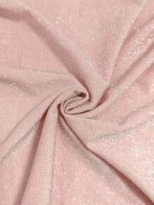 Sunnyshic Damska sukienka imprezowa z błyszczącego materiału z drapowanym kołnierzykiem, bez rękawów, marszczona, z wysokim rozcięciem, dopasowana, elegancka