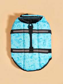 BONAPET 宠物救生衣/泳衣，适合夏季户外游泳 - 淺藍色 - 查看 6
