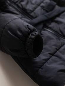 SHEIN Babygirl Cute Versatile Casual Warm Fleece Hooded Padded Coat, Autumn/Winter Fall