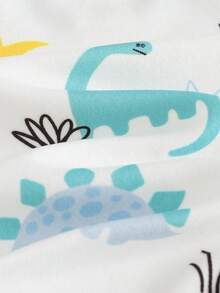 Cozy Pixies 男婴/女婴卡通动物印花柔软针织圆领长袖上衣和裤子舒适贴身两件套睡衣套装 - 彩色 - 查看 3