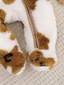 Cozy Pixies Tuta intera con cappuccio a orecchie e stampa a stelle per neonato maschio, maniche lunghe, pantaloni lunghi, casual e versatile, fodera termica spessa per autunno/inverno