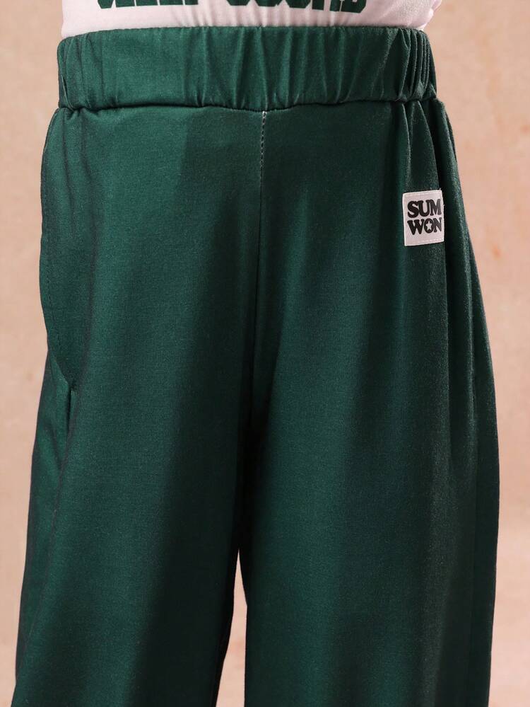 Raglan Sleeve Pajama Set With Bronx Print