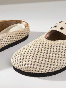 Solecia Women's Thick Sole Slip-On Mule Shoes, Closed Toe, Autumn/Spring