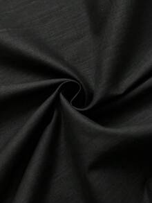 Rusticease Women's Casual Solid Color Long Linen Skirt