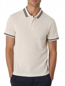 Men's Polo Shirts Beige - Beige - View 1