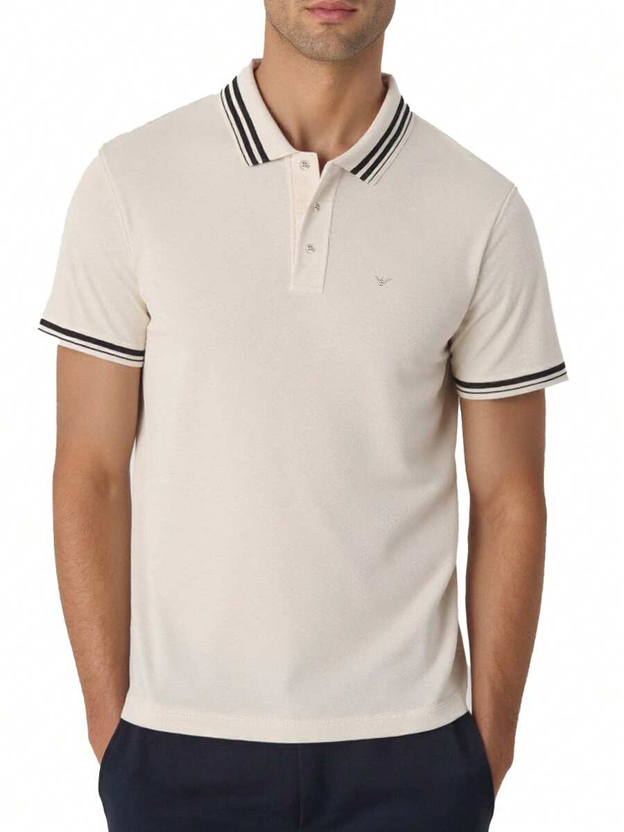 Men's Polo Shirts Beige - Beige - View 1