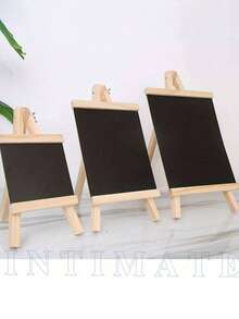 1 قطعة إيزل خشبي لوحة طباشيرية 16*29/21*36/26*48 سم للمنزل والمكتب وكافيه المطعم، لوحة عرض إبداعية، بار، لافتة سعر السوبر ماركت، إطار لوحة سوداء صغيرة وإيزل، هدية مثالية لعيد الميلاد والعام الجديد والعودة إلى المدرسة، ديكور عيد الميلاد والهالوين والخريف، ديكور الزفاف - الأسود - مشاهدة 8