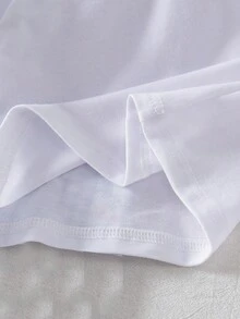 SHEIN Setelan 2 Potong Baju Bayi Perempuan Motif Ceri dan Celana Kotak-kotak untuk Musim Gugur dan Musim Dingin - Berwarna merah muda - View 5