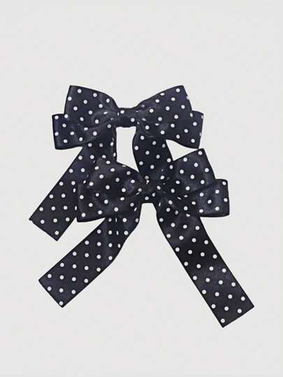 Grunge Punk 2pcs Kawaii Sweet Cute Bow Elegant Piano Print Hair Clips, Can Clip On Hair Or Bags, Suitable For Music Festivals, Casual Outings, School, Anime Style Accessories