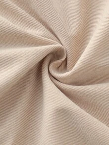 Elyressa 女式休闲双排扣装饰宽松裤 - 杏色 - 查看 8