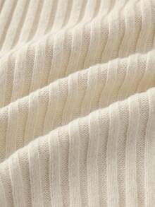 Elyressa Women's Solid Color Turndown Collar Long Sleeve Casual Knitted Dress, Autumn/Winter