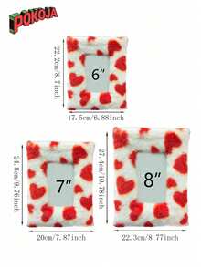 1pcMulti-Size Plush Photo Frame - A Plush Square Photo Frame Suitable For Walls Or Desktops, Available In Sizes, A Cute Photo Frame, Ideal For Home Decoration As A Christmas/Birthday Gift (3 Sizes Are Available For Selection)