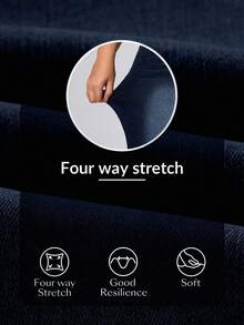 Flexra Plus Size Soft Medium Washed Elastic Denim Jeans