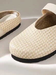 Solecia Sepatu Flat Slip-On Wanita Terbaru untuk Musim Semi/Gugur - Aprikot - View 5