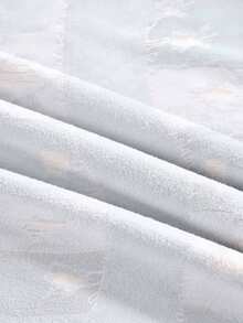 EMERY ROSE Áo thun nữ cổ chữ V họa tiết chó nhỏ nghệ thuật cổ điển và thiết kế khối màu, thích hợp mặc hàng ngày - Nhiều màu - Xem 6