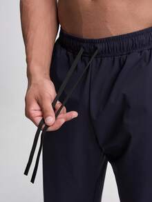 Quần jogger dáng rộng có dây rút eo cho nam - Màu xanh lam - Xem 3