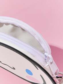 HELLO KITTY AND FRIENDS | SHEIN 1pc Cartoon Pattern Coin Purse - Blue and White - View 5