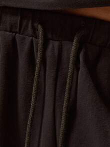 MUSERA Pantaloni con coulisse in vita, taglia comoda, solo basici eleganti e sexy, adatti per l'autunno e l'inverno, per curve